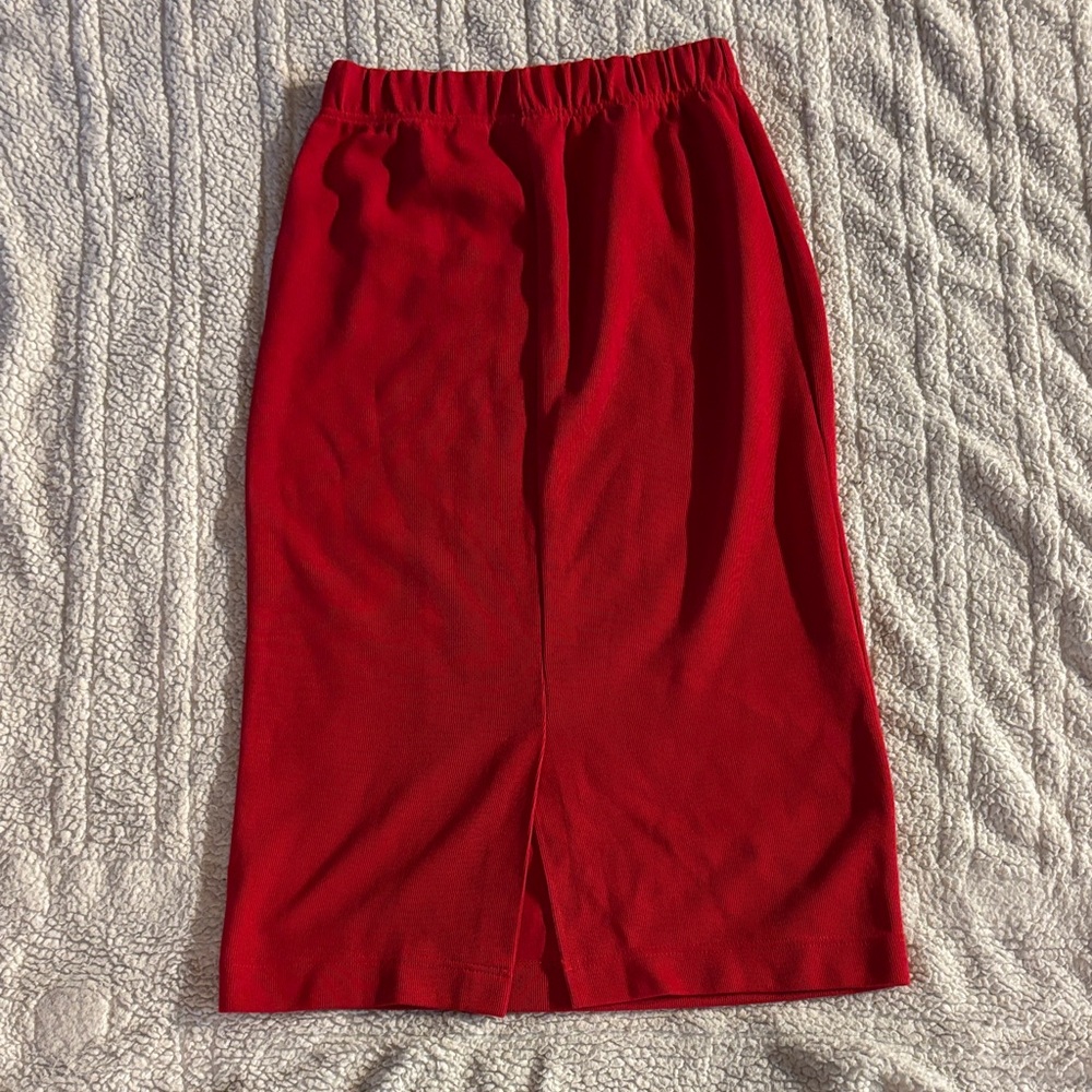 Chic Red Pencil Skirt for Women